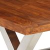 vidaXL Juego de mesas de comedor 7 unidades madera maciza de acacia