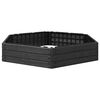 vidaXL Cama elevada Negro 148 x 129 x 25 cm PP