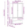 vidaXL Armario de Pizarra ROROS 90 x 45 x 180 cm Madera de ingenier&iacute;a
