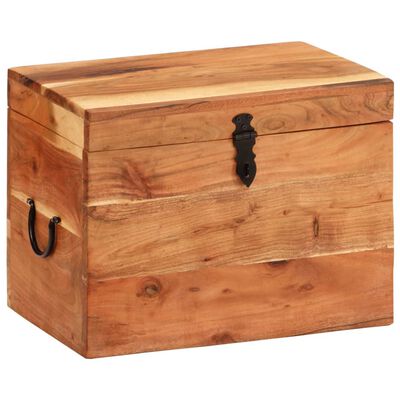 vidaXL Caja de almacenaje madera maciza de acacia 39x28x31 cm