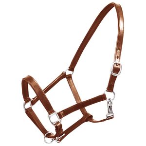 Ronzal/Cabestro de Cuero Marr&oacute;n Ajustable Para Caballo (Est&aacute;ndar)