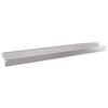 vidaXL Borde de C&eacute;sped 10 uds. 100 x 10 x 8 cm Acero Plateado