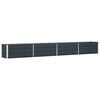 vidaXL Jardinera Antracita 385 x 50 x 45 cm Acero Galvanizado