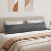 vidaXL Cojines de sof&aacute; 2 pcs Gris oscuro 200 x 40 cm tela