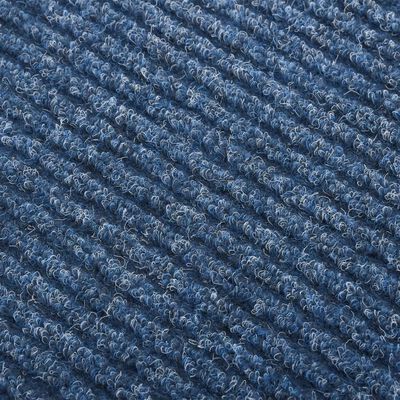 vidaXL Alfombra de pasillo atrapa suciedad 100x150 cm azul