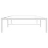 vidaXL Estructura de cama sin colch&oacute;n metal blanco 90x200 cm