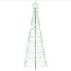 vidaXL &Aacute;rbol de Navidad LED 180 cm 168 LED Multicolor Acero Negro