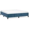 vidaXL Estructura de cama sin colch&oacute;n terciopelo azul oscuro 180x200cm