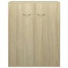 vidaXL Aparador de madera contrachapada color roble Sonoma 60x30x75 cm