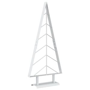 vidaXL &Aacute;rbol de Navidad de metal con soporte KUOPIO 90 cm Acero Blanco