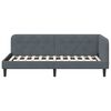vidaXL Estructura de cama en esquina Gris oscuro 100 x 200 cm