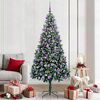 vidaXL Árbol de Navidad artificial Verde 210 cm PVC y Acero y Plástico