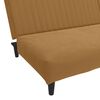 vidaXL Sofá cama de 2 plazas terciopelo marrón