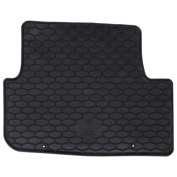 vidaXL Alfombrilla de Coche 4 pcs Negro Goma