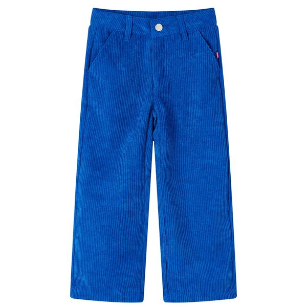Pantalón infantil pana azul cobalto 140