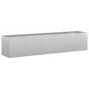 vidaXL Jardinera 200x40x40 cm de acero galvanizado