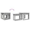 vidaXL Juego de Mesas de Centro 2 pcs Gris Concreto