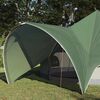 vidaXL Tienda tipi con techo Verde y Gris 600 x 600 x 347 cm