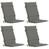 vidaXL Cojines para Sillas de Respaldo Alto en 4 Piezas GEMERT 4 pcs