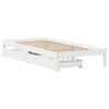 vidaXL Estructura cama con cajones madera maciza pino blanco 75x190 cm