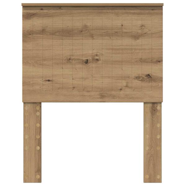 vidaXL Cabecero Roble artesanal 75 cm Madera contrachapada