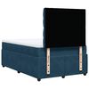 vidaXL Cama box spring con colch&oacute;n terciopelo azul oscuro 120x200 cm