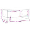 vidaXL Mesa de centro madera contrachapada roble Sonoma 90x50x36,5 cm