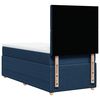 vidaXL Cama box spring con colch&oacute;n tela azul 80x200 cm