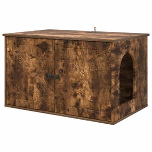 vidaXL Casa para Gatos Roble Ahumado 85 x 55 x 50,5 cm