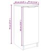 vidaXL Mueble zapatero madera contrachapada marrón roble 30x35x70 cm