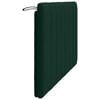 vidaXL Cabecero de cama acolchado Hanko terciopelo verde oscuro 140 cm