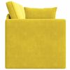 vidaXL Sof&aacute;-cama de piso 200cm Amarillo Terciopelo
