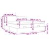 vidaXL Estructura cama otomana colch&oacute;n tela marr&oacute;n oscuro 180x200cm