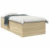 vidaXL Estructura de cama de suelo Roble Sonoma 80 x 200 cm
