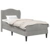 vidaXL Estructura de cama 2 uds. Gris Claro 90 x 190 cm Terciopelo