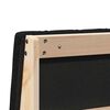 vidaXL Cabecero tapizado Negro 140 cm Madera de pino macizo