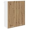 vidaXL Mueble colgante con puerta Roble artesanal 80 x 31 x 100 cm