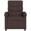 vidaXL Sill&oacute;n reclinable el&eacute;ctrico tela marr&oacute;n oscuro