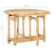 vidaXL Mesa de comedor redonda de madera maciza de mango 110x76 cm