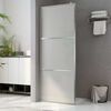 vidaXL Mampara de ducha accesible vidrio ESG esmerilado 140x195 cm