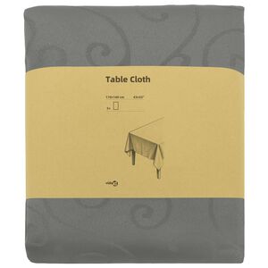 vidaXL Tela para Mesa 5 uds. Rectangular Gris Claro 110 x 140 cm