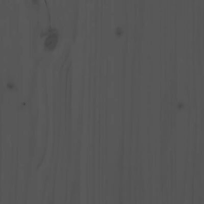 vidaXL Escritorio de madera maciza de pino gris 110x50x75 cm