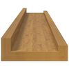 vidaXL Estante de pared 4 pcs Beige 60 x 9 x 3 cm Madera de ingenier&iacute;a