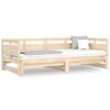 vidaXL Sofá cama extraíble madera maciza de pino 2x(90x200) cm