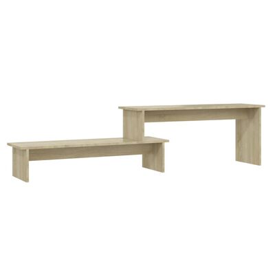 vidaXL Mueble para TV madera contrachapada roble Sonoma 180x30x43 cm