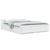 vidaXL Estructura de cama con cajones blanco 160x200 cm