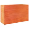 vidaXL Jardinera madera maciza de pino marr&oacute;n cera 110x40x68,5 cm