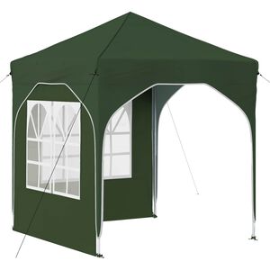 vidaXL Carpa Plegable para Fiestas 192 x 192 x 245 cm Verde
