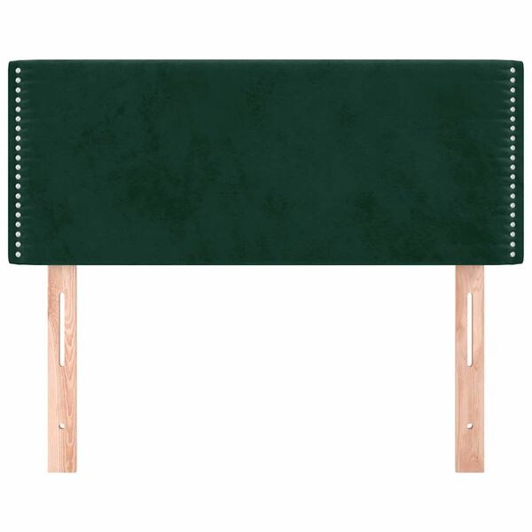 vidaXL Cabecero de terciopelo verde oscuro 100x5x78/88 cm