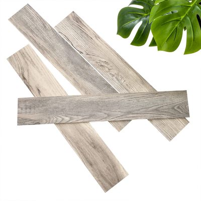 WallArt Tablones de aspecto madera de roble Barnwood blanco deslavado